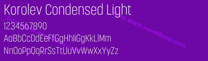 Korolev Condensed LightPreview Korolev Condensed LightPreview