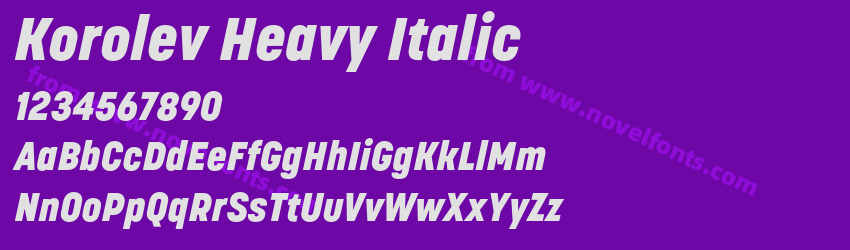 Korolev Heavy ItalicPreview Korolev Heavy ItalicPreview