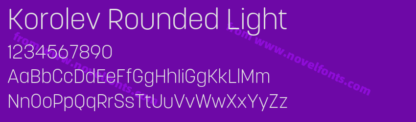 Korolev Rounded LightPreview Korolev Rounded LightPreview