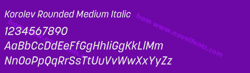 Korolev Rounded Medium ItalicPreview Korolev Rounded Medium ItalicPreview
