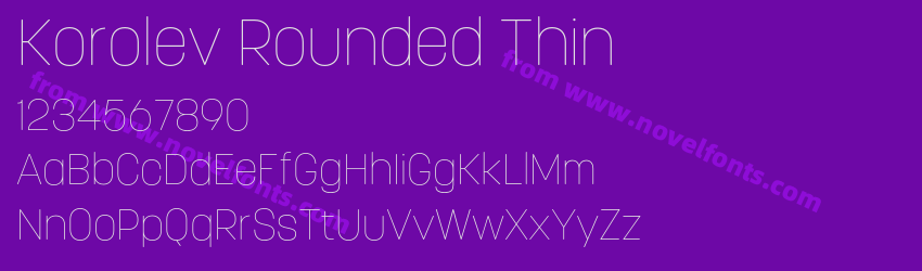 Korolev Rounded ThinPreview Korolev Rounded ThinPreview
