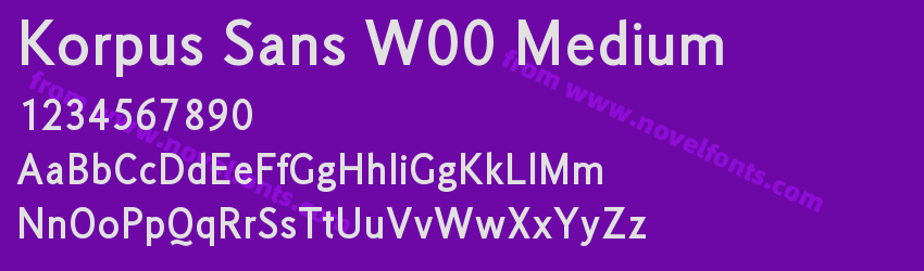 Korpus Sans W00 MediumPreview Korpus Sans W00 MediumPreview