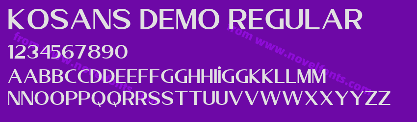 Kosans DEMO RegularPreview Kosans DEMO RegularPreview