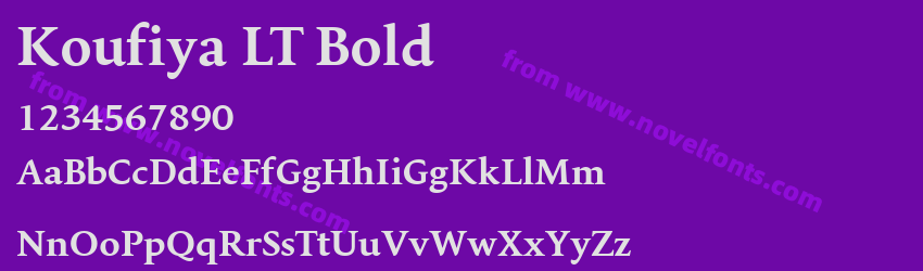 Koufiya LT BoldPreview Koufiya LT BoldPreview