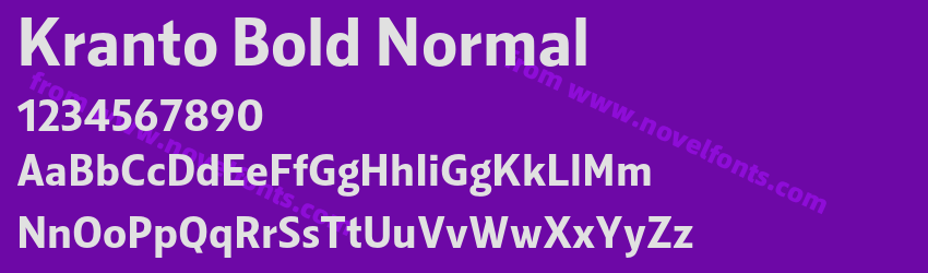 Kranto Bold NormalPreview Kranto Bold NormalPreview