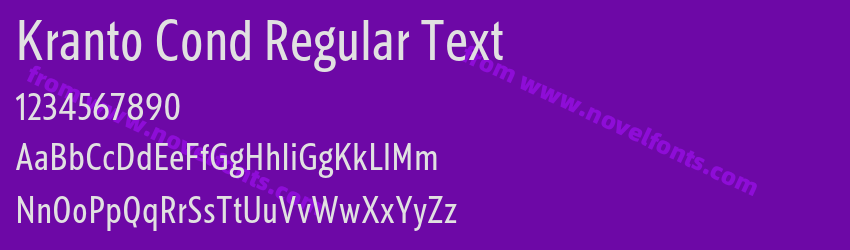 Kranto Cond Regular TextPreview Kranto Cond Regular TextPreview