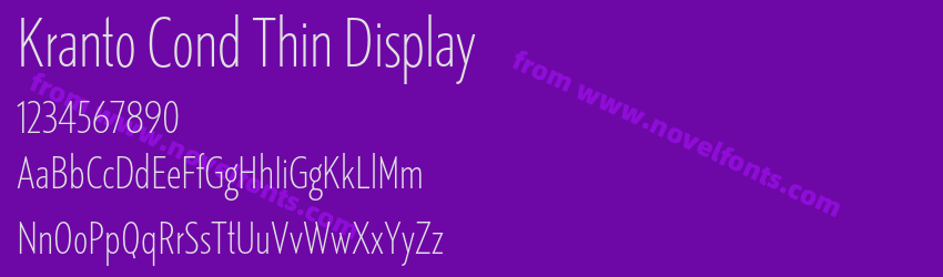 Kranto Cond Thin DisplayPreview Kranto Cond Thin DisplayPreview