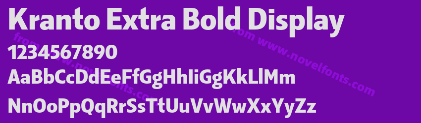 Kranto Extra Bold DisplayPreview Kranto Extra Bold DisplayPreview