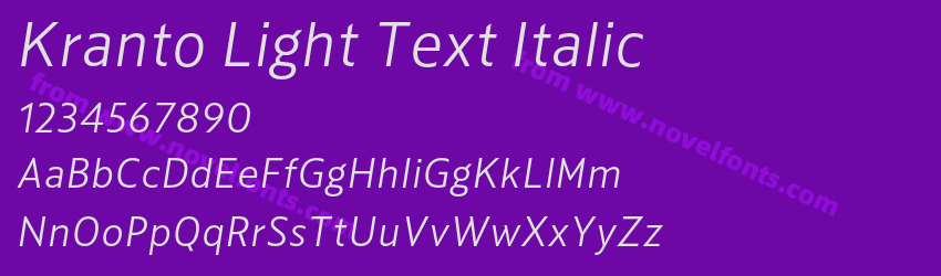 Kranto Light Text ItalicPreview Kranto Light Text ItalicPreview