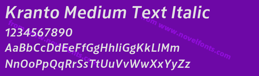 Kranto Medium Text ItalicPreview Kranto Medium Text ItalicPreview