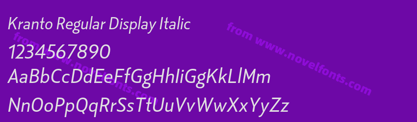 Kranto Regular Display ItalicPreview Kranto Regular Display ItalicPreview