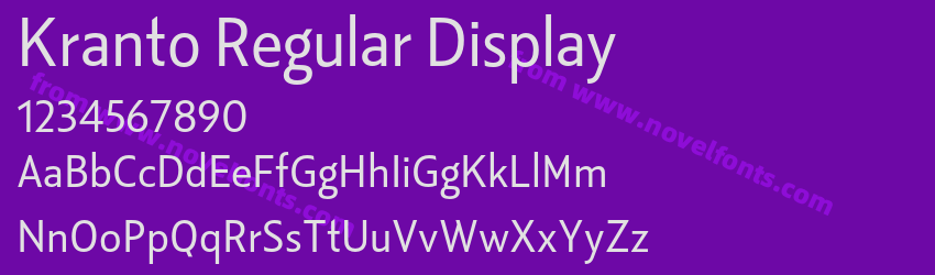 Kranto Regular DisplayPreview Kranto Regular DisplayPreview