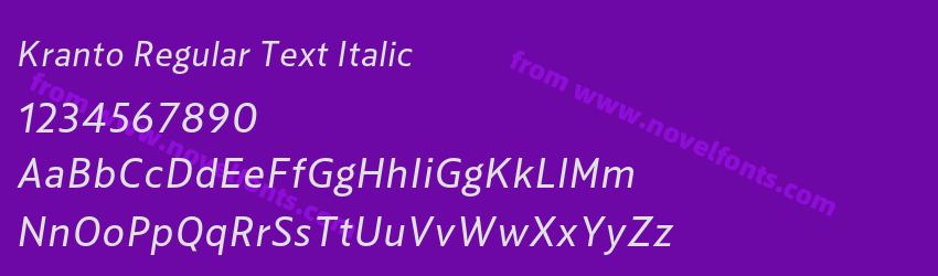 Kranto Regular Text ItalicPreview Kranto Regular Text ItalicPreview