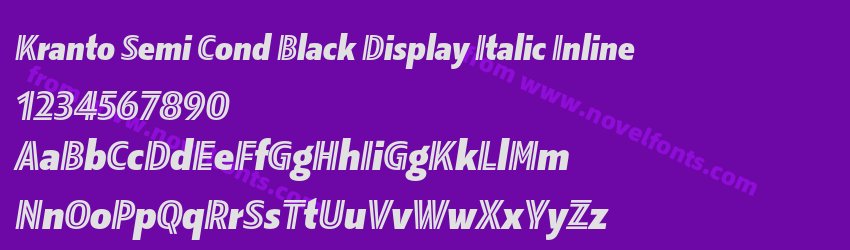 Kranto Semi Cond Black Display Italic InlinePreview Kranto Semi Cond Black Display Italic InlinePreview