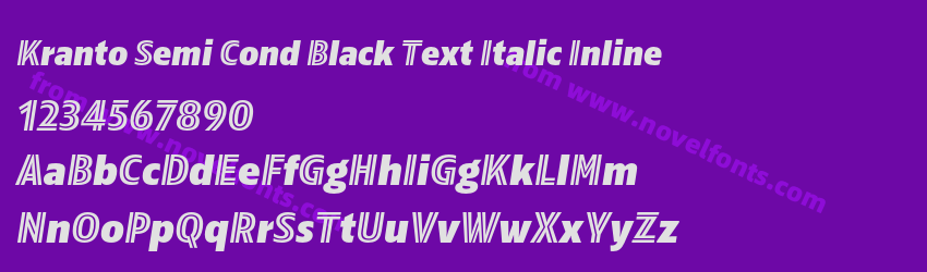 Kranto Semi Cond Black Text Italic InlinePreview Kranto Semi Cond Black Text Italic InlinePreview