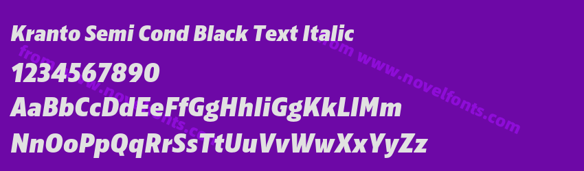 Kranto Semi Cond Black Text ItalicPreview Kranto Semi Cond Black Text ItalicPreview