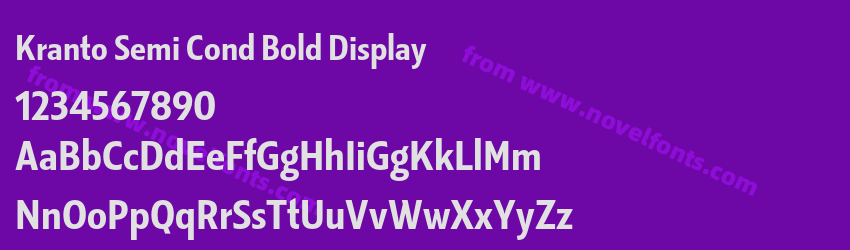 Kranto Semi Cond Bold DisplayPreview Kranto Semi Cond Bold DisplayPreview