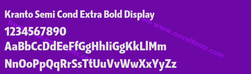 Kranto Semi Cond Extra Bold DisplayPreview Kranto Semi Cond Extra Bold DisplayPreview