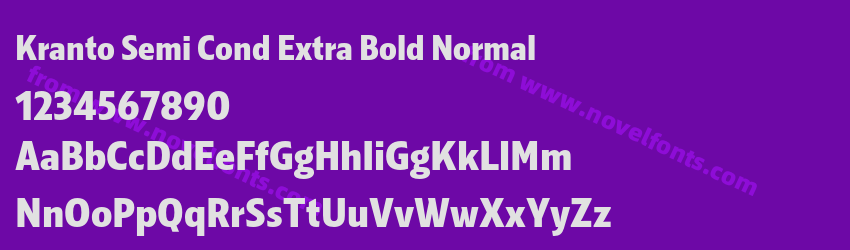 Kranto Semi Cond Extra Bold NormalPreview Kranto Semi Cond Extra Bold NormalPreview