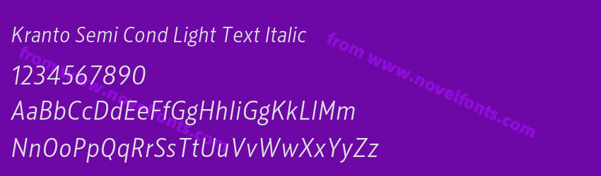 Kranto Semi Cond Light Text ItalicPreview Kranto Semi Cond Light Text ItalicPreview