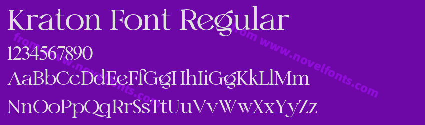 Kraton Font RegularPreview Kraton Font RegularPreview