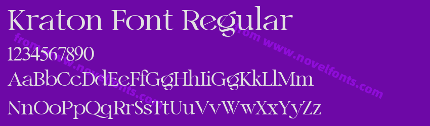 Kraton Font RegularPreview Kraton Font RegularPreview