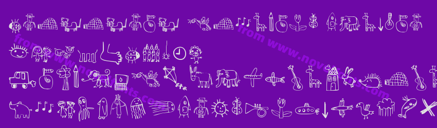 Krikikrak Dingbats RegularPreview Krikikrak Dingbats RegularPreview