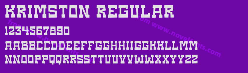 Krimston RegularPreview Krimston RegularPreview