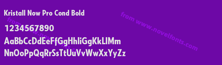Kristall Now Pro Cond BoldPreview Kristall Now Pro Cond BoldPreview