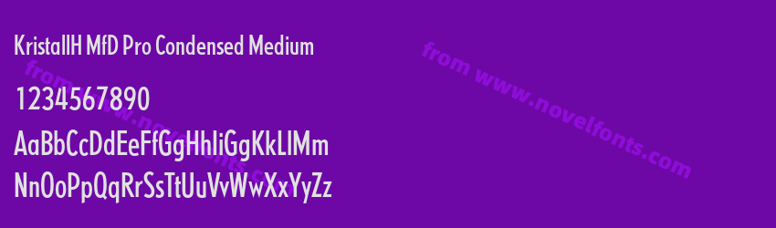 KristallH MfD Pro Condensed MediumPreview KristallH MfD Pro Condensed MediumPreview