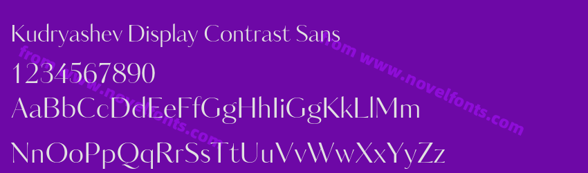 Kudryashev Display Contrast SansPreview Kudryashev Display Contrast SansPreview