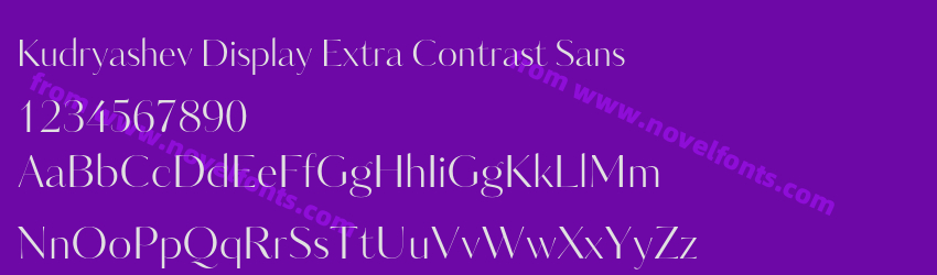 Kudryashev Display Extra Contrast SansPreview Kudryashev Display Extra Contrast SansPreview