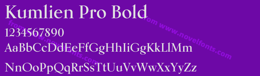 Kumlien Pro BoldPreview Kumlien Pro BoldPreview