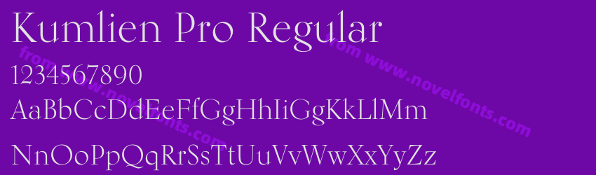 Kumlien Pro RegularPreview Kumlien Pro RegularPreview