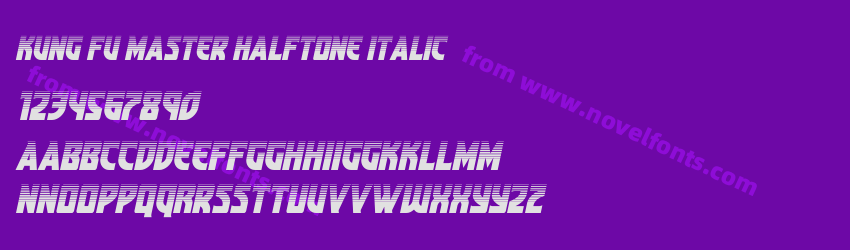 Kung Fu Master Halftone ItalicPreview Kung Fu Master Halftone ItalicPreview