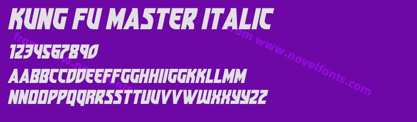 Kung Fu Master ItalicPreview Kung Fu Master ItalicPreview