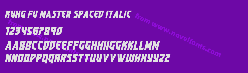 Kung Fu Master Spaced ItalicPreview Kung Fu Master Spaced ItalicPreview