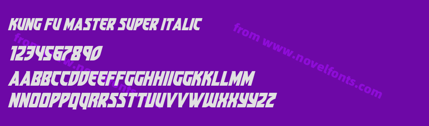 Kung Fu Master Super ItalicPreview Kung Fu Master Super ItalicPreview