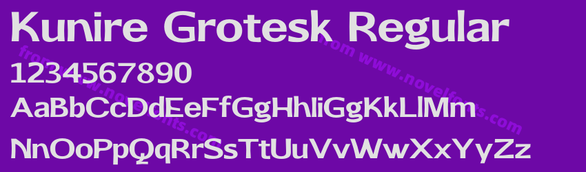 Kunire Grotesk RegularPreview Kunire Grotesk RegularPreview