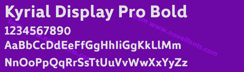 Kyrial Display Pro BoldPreview Kyrial Display Pro BoldPreview