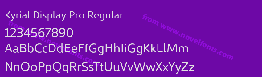 Kyrial Display Pro RegularPreview Kyrial Display Pro RegularPreview