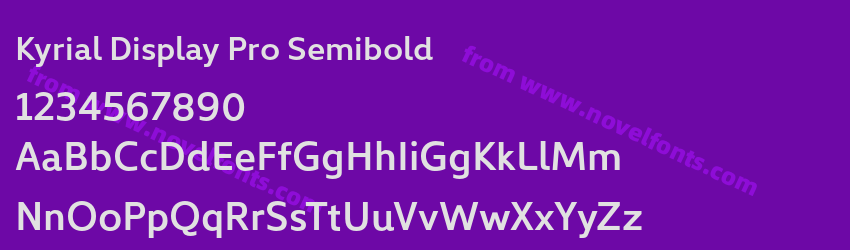 Kyrial Display Pro SemiboldPreview Kyrial Display Pro SemiboldPreview