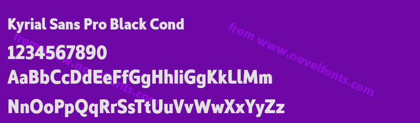 Kyrial Sans Pro Black CondPreview Kyrial Sans Pro Black CondPreview