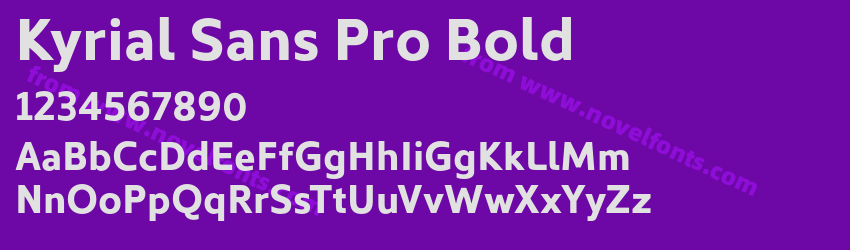 Kyrial Sans Pro BoldPreview Kyrial Sans Pro BoldPreview
