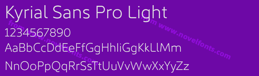 Kyrial Sans Pro LightPreview Kyrial Sans Pro LightPreview