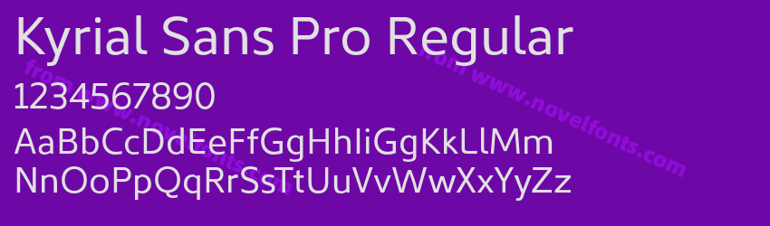Kyrial Sans Pro RegularPreview Kyrial Sans Pro RegularPreview