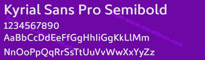 Kyrial Sans Pro SemiboldPreview Kyrial Sans Pro SemiboldPreview