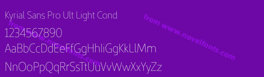 Kyrial Sans Pro Ult Light CondPreview Kyrial Sans Pro Ult Light CondPreview