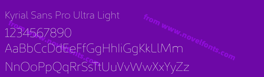 Kyrial Sans Pro Ultra LightPreview Kyrial Sans Pro Ultra LightPreview