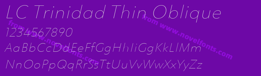 LC Trinidad Thin ObliquePreview LC Trinidad Thin ObliquePreview